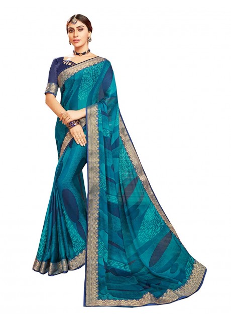 Prints Chiffon with Blouse Piece Saree
