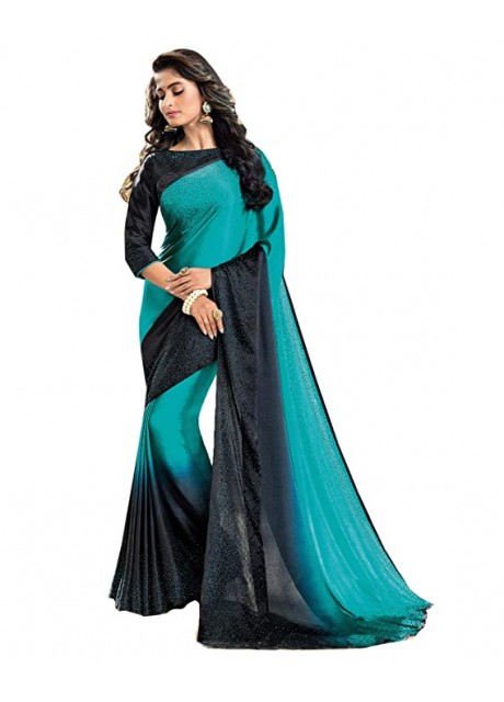 Vishal Prints Satin with Blouse Piece Saree