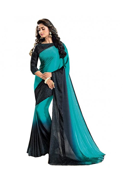 Vishal Prints Satin with Blouse Piece Saree