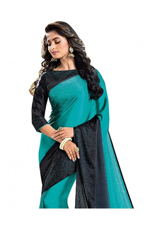 Vishal Prints Satin with Blouse Piece Saree