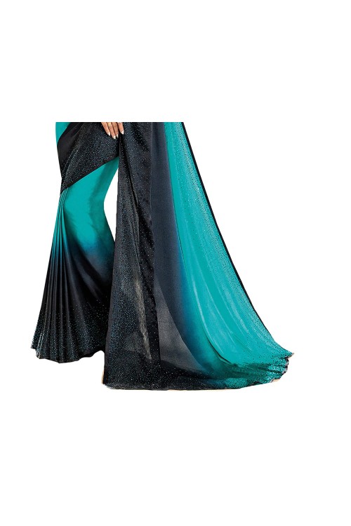 Vishal Prints Satin with Blouse Piece Saree